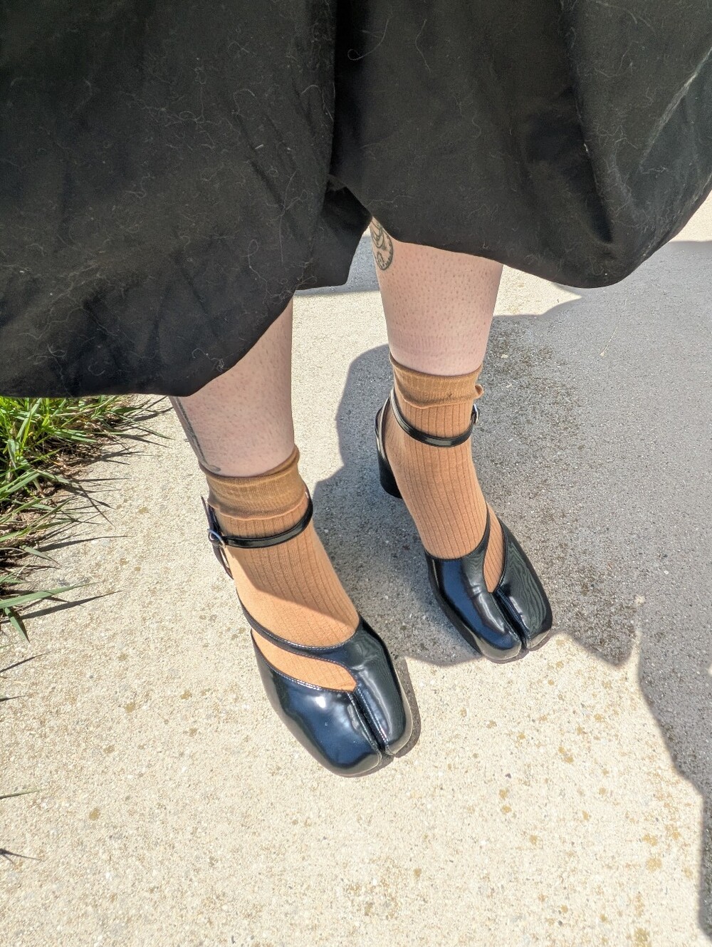 Women’s Black Tabi Mary Jane Heels Sz 9